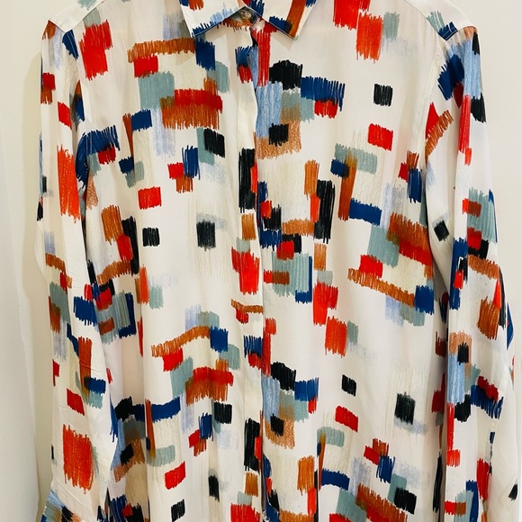 Rosetta Getty, abstract print blouse. - Picture 2 of 5